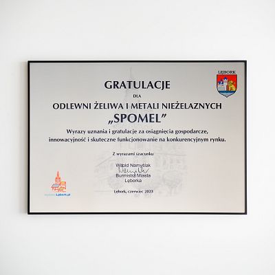 Gratulationen vom Bürgermeister von Lębork
